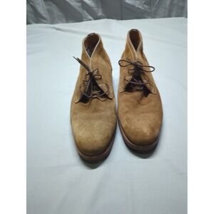 Warfield and Grand Mens Chukka Beige‎ Boots Brown Suede Dress Casual Size 11.5